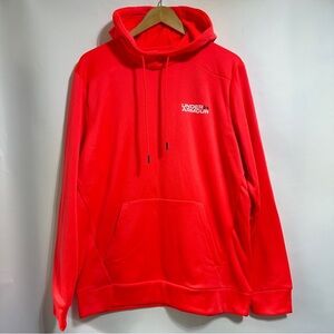 NWT Under Armour Mens Fleece Graphic Hoodie HD neon Orange Medium